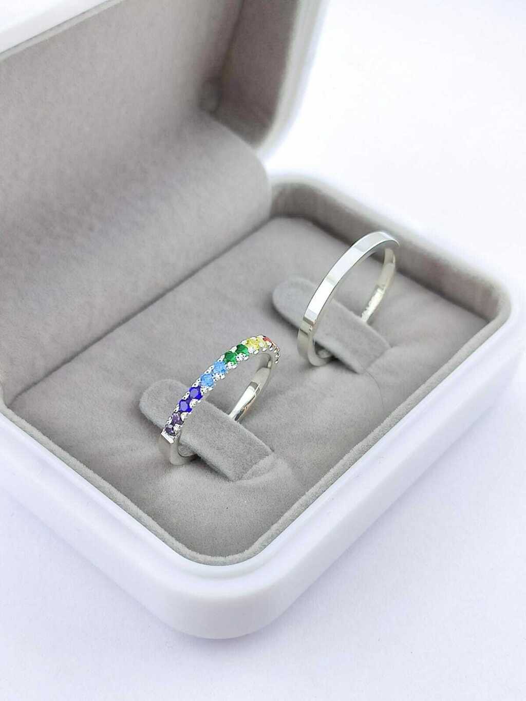 Alianças para namoro e compromisso - Modelo 65