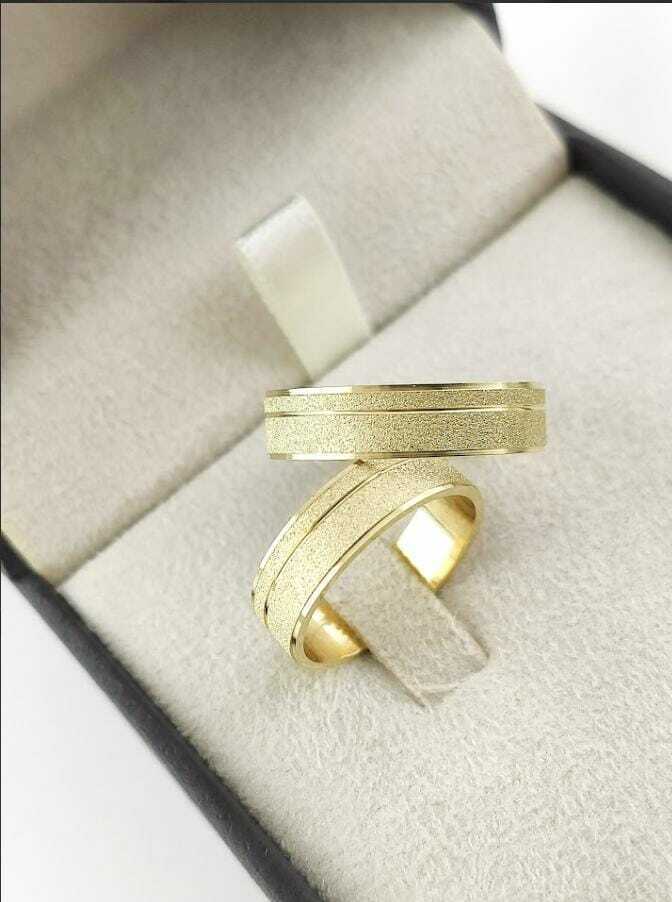Alianças para noivado e casamento - Modelo 45