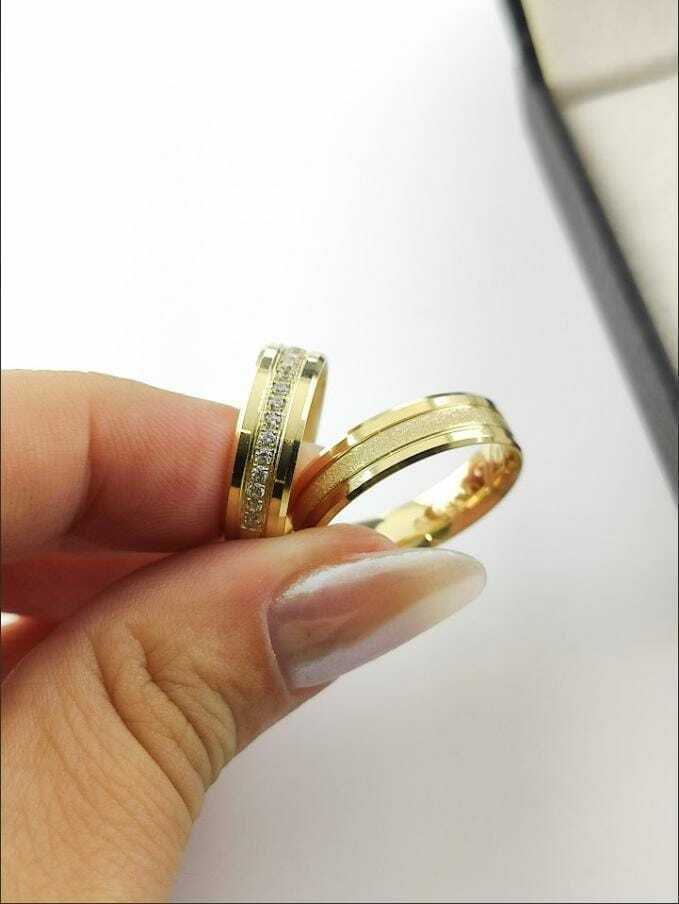 Alianças para noivado e casamento - Modelo 47