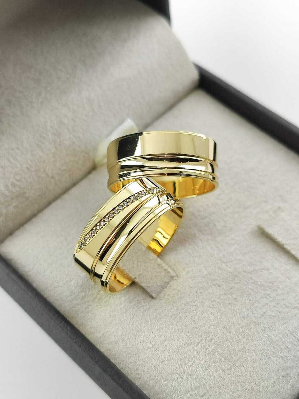 Alianças para noivado e casamento - Modelo 64