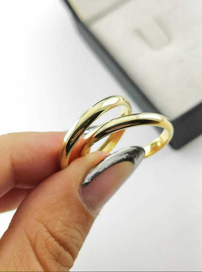 Alianças para noivado e casamento - Modelo 49