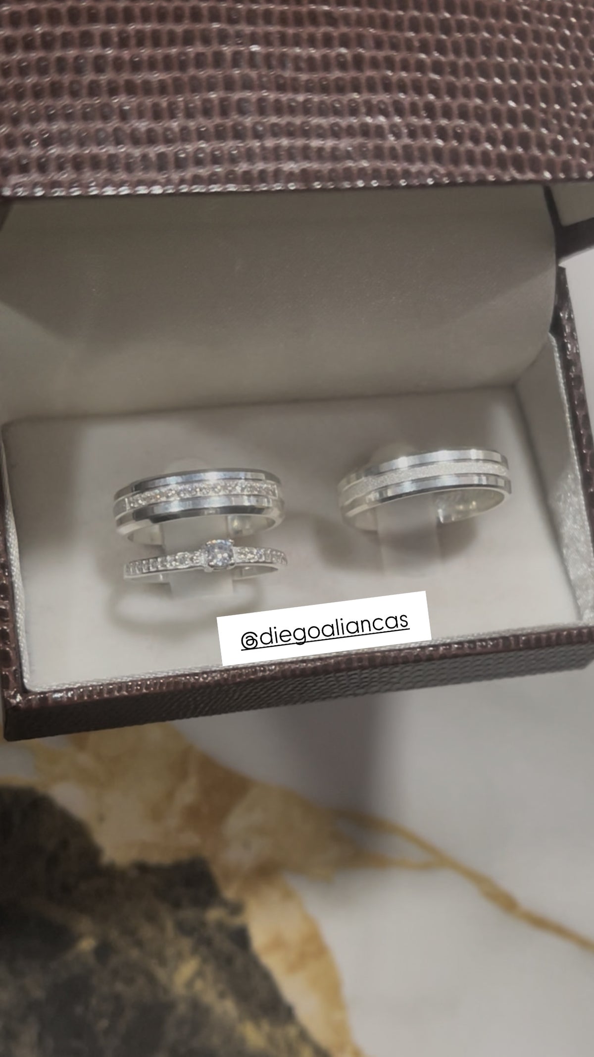 Alianças de Prata Namoro & Compromisso