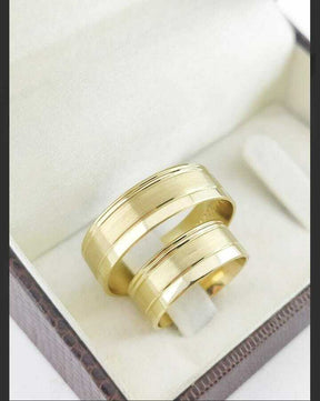 Alianças para noivado e casamento - Modelo 29