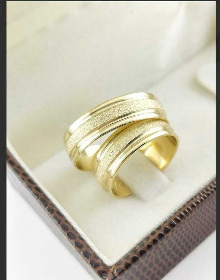 Alianças para noivado e casamento - Modelo 25