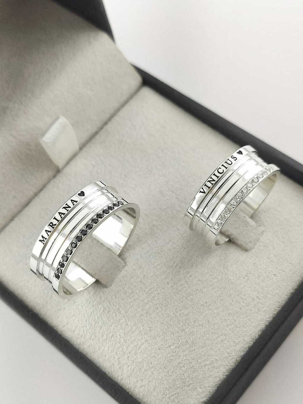 Alianças para namoro e compromisso - Modelo 10