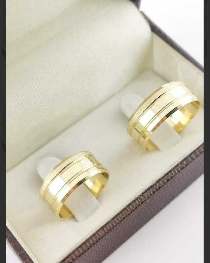 Alianças para noivado e casamento - Modelo 12