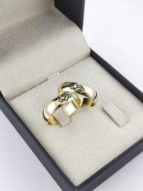 Alianças para noivado e casamento - Modelo 151