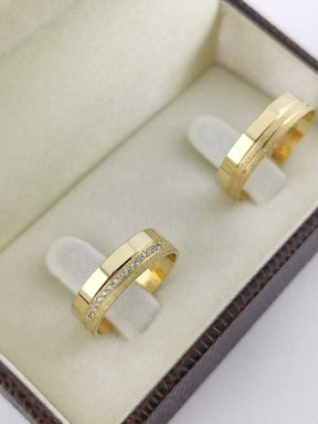 Alianças para noivado e casamento - Modelo 109