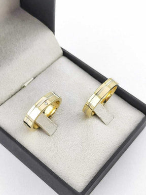 Alianças para noivado e casamento - Modelo 93