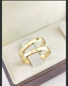 Alianças para noivado e casamento - Modelo 4