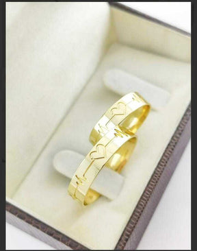 Alianças para noivado e casamento - Modelo 28