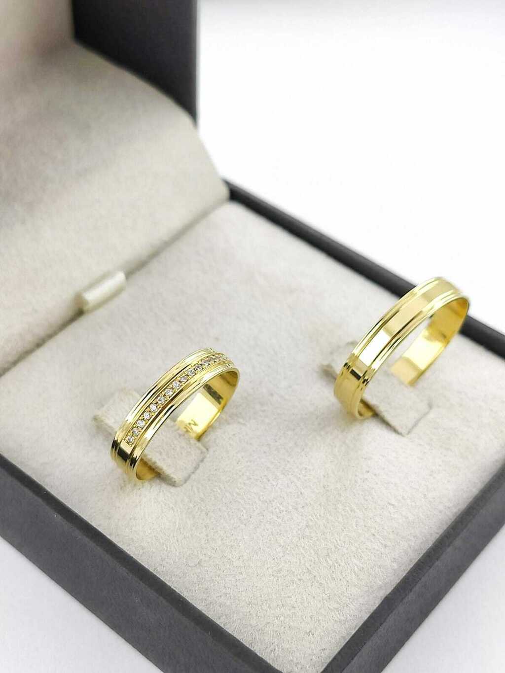 Alianças para noivado e casamento - Modelo 81