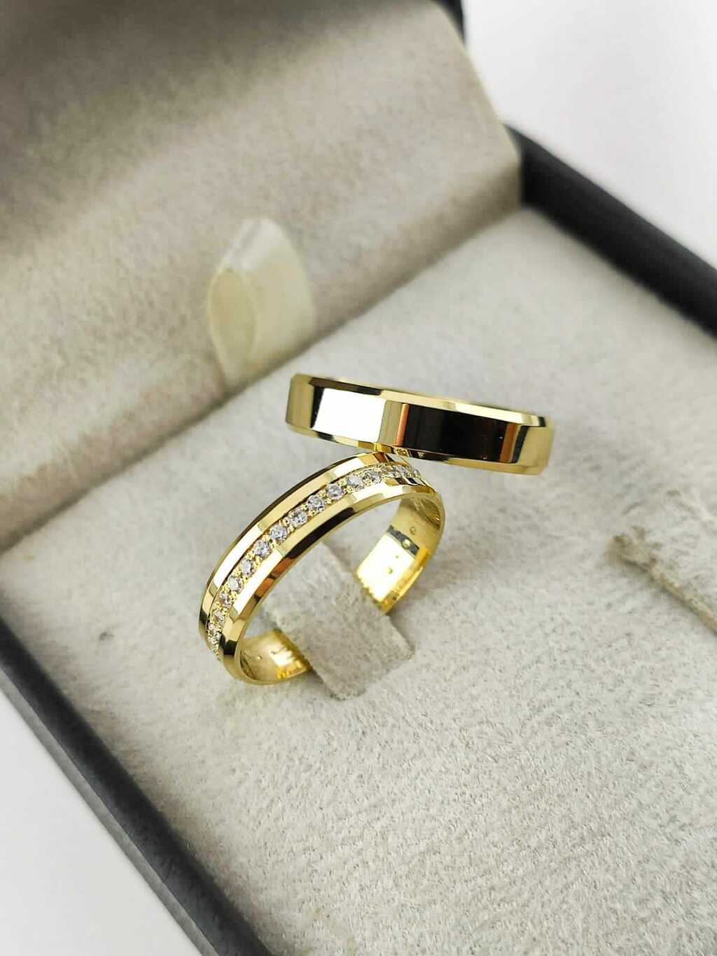 Alianças para noivado e casamento - Modelo 60