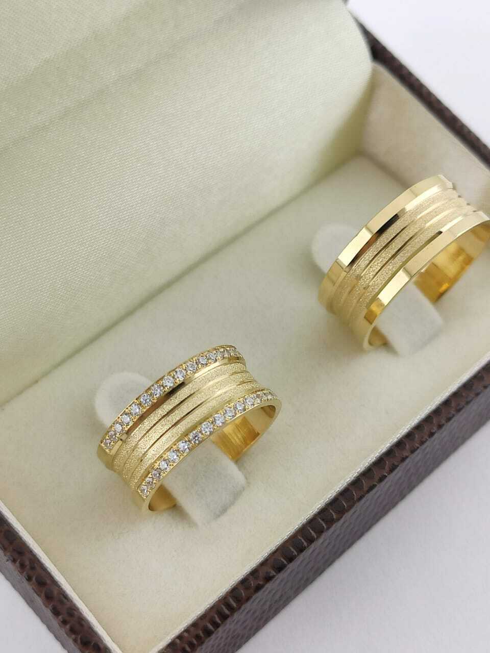 Alianças para noivado e casamento - Modelo 108