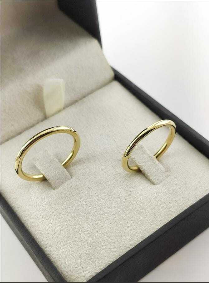 Alianças para noivado e casamento - Modelo 42