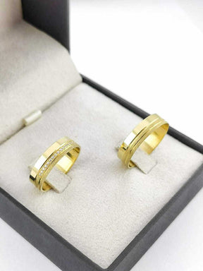 Alianças para noivado e casamento - Modelo 83