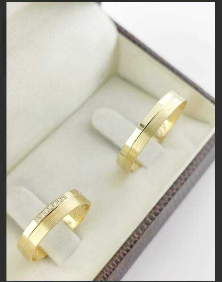 Alianças para noivado e casamento - Modelo 23