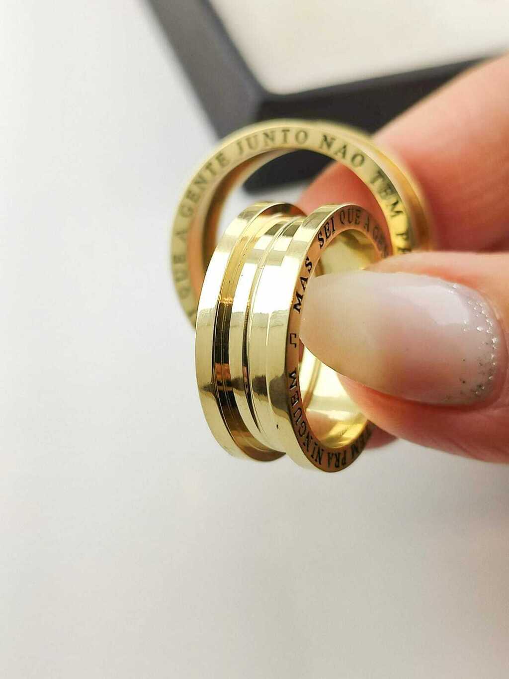 Alianças para noivado e casamento - Modelo 74