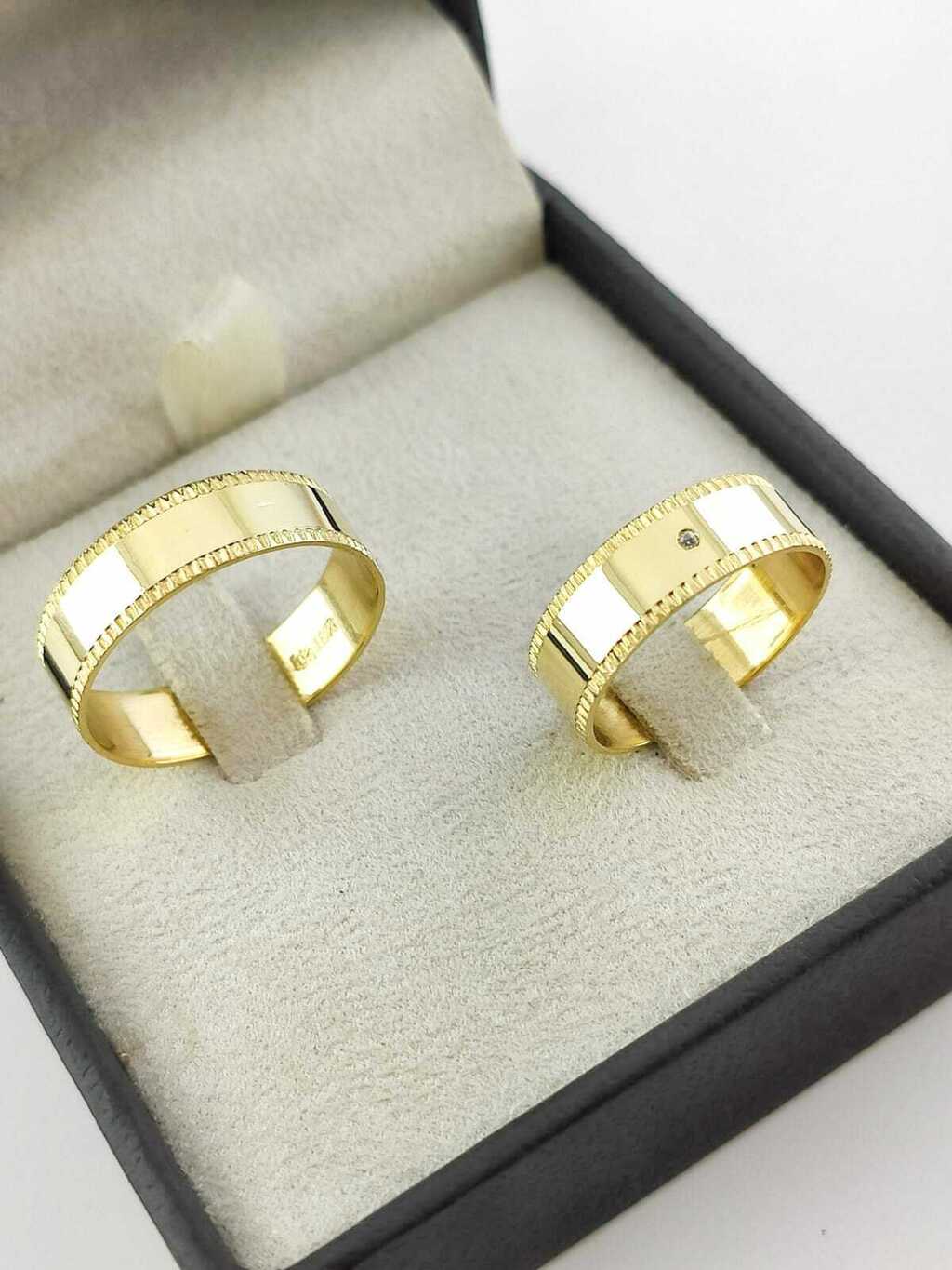 Alianças para noivado e casamento - Modelo 70