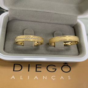 Alianças De Ouro18k Noivado e Casamento