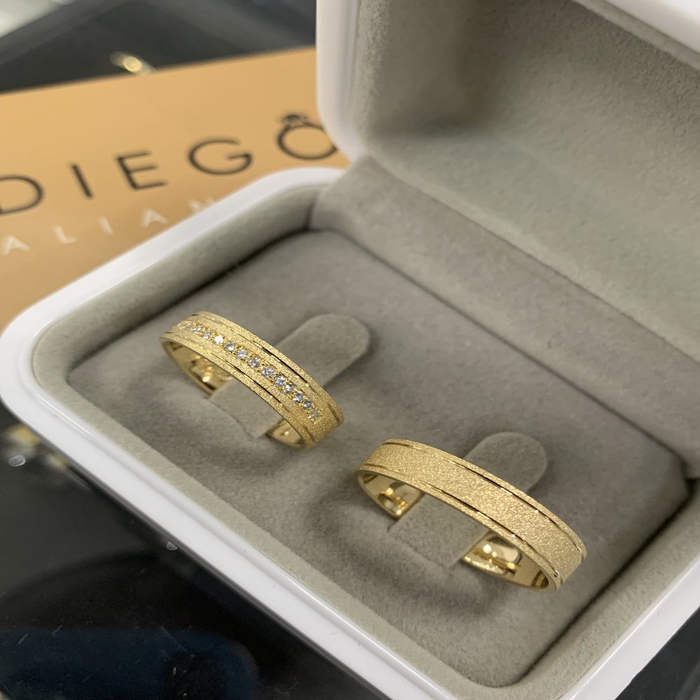 Alianças De Ouro18k Noivado e Casamento