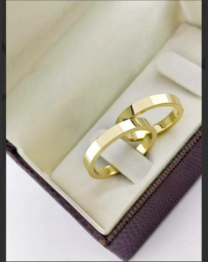 Alianças para noivado e casamento - Modelo 3