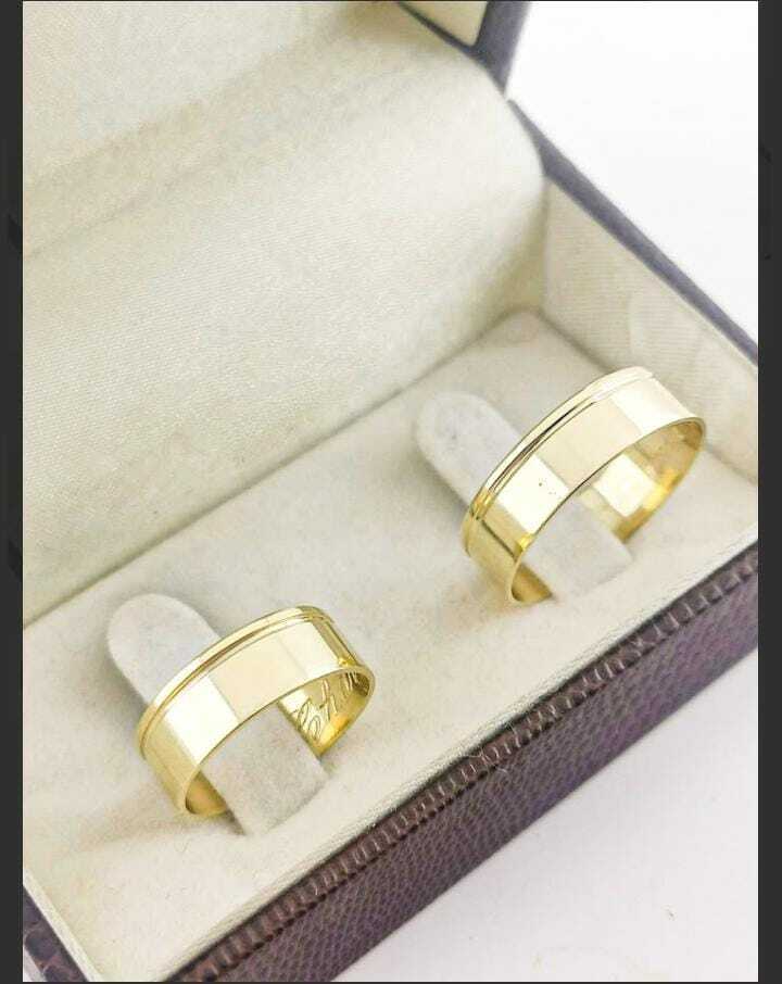 Alianças para noivado e casamento - Modelo 11
