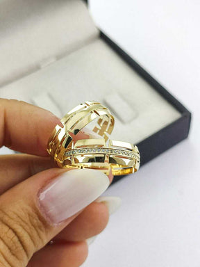 Alianças para noivado e casamento - Modelo 160