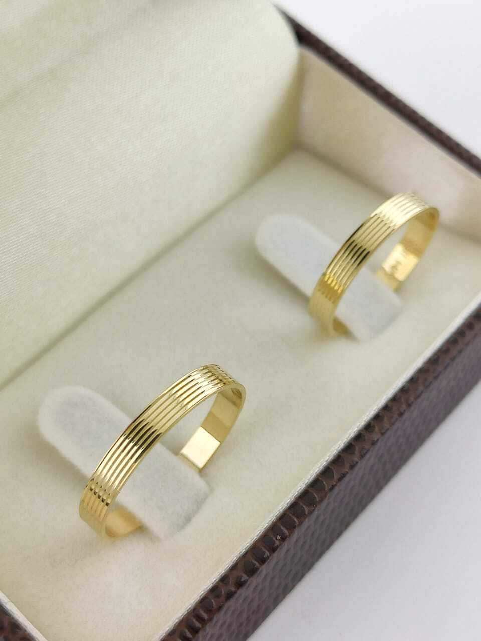 Alianças para noivado e casamento - Modelo 107