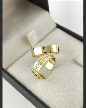 Alianças para noivado e casamento - Modelo 38