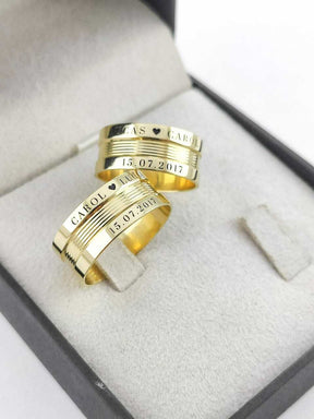 Alianças para noivado e casamento - Modelo 98