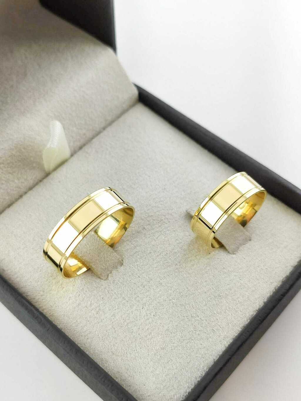 Alianças para noivado e casamento - Modelo 76
