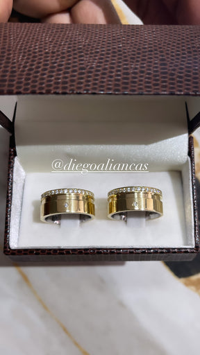 Alianças de Moeda Antiga Noivado e Casamento