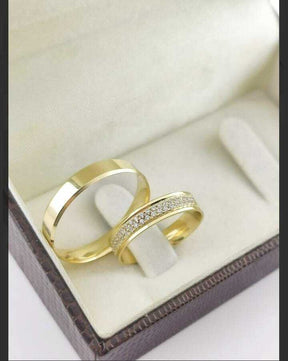Alianças para noivado e casamento - Modelo 31