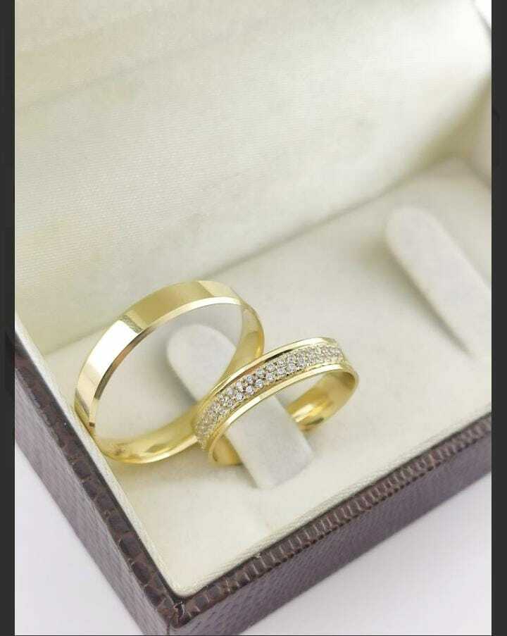 Alianças para noivado e casamento - Modelo 31