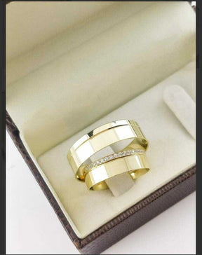 Alianças para noivado e casamento - Modelo 5