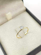 anel solitário ouro 18k - Modelo 01