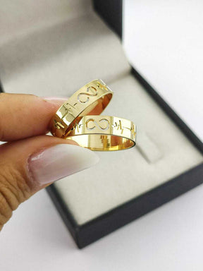 Alianças para noivado e casamento - Modelo 153