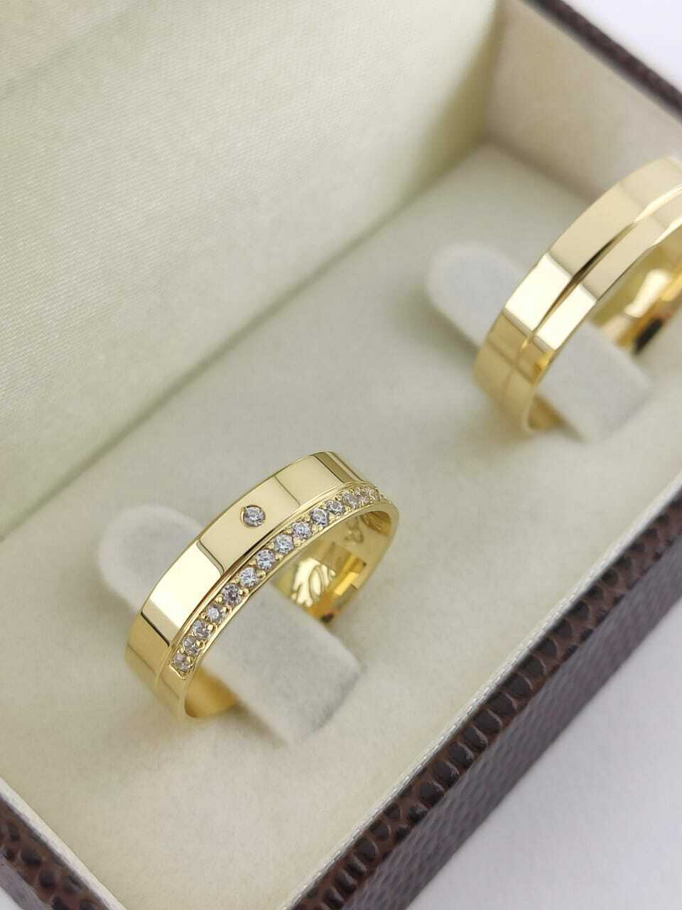 Alianças para noivado e casamento - Modelo 110