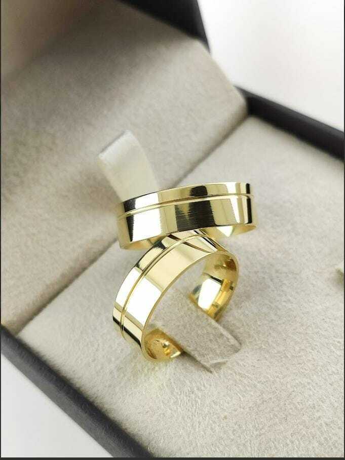 Alianças para noivado e casamento - Modelo 46