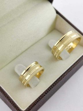 Alianças para noivado e casamento - Modelo 115