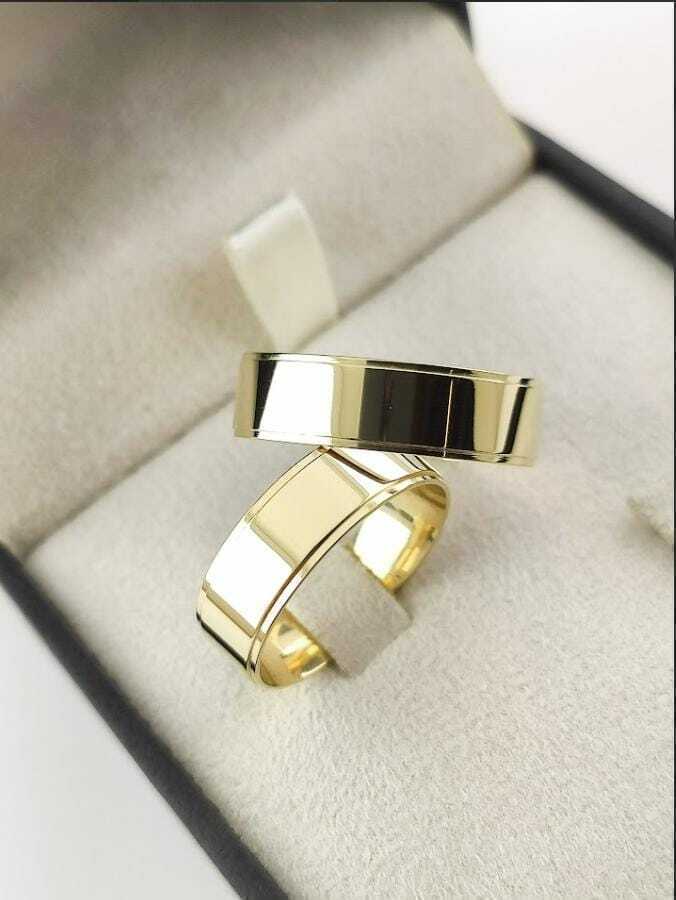 Alianças para noivado e casamento - Modelo 43