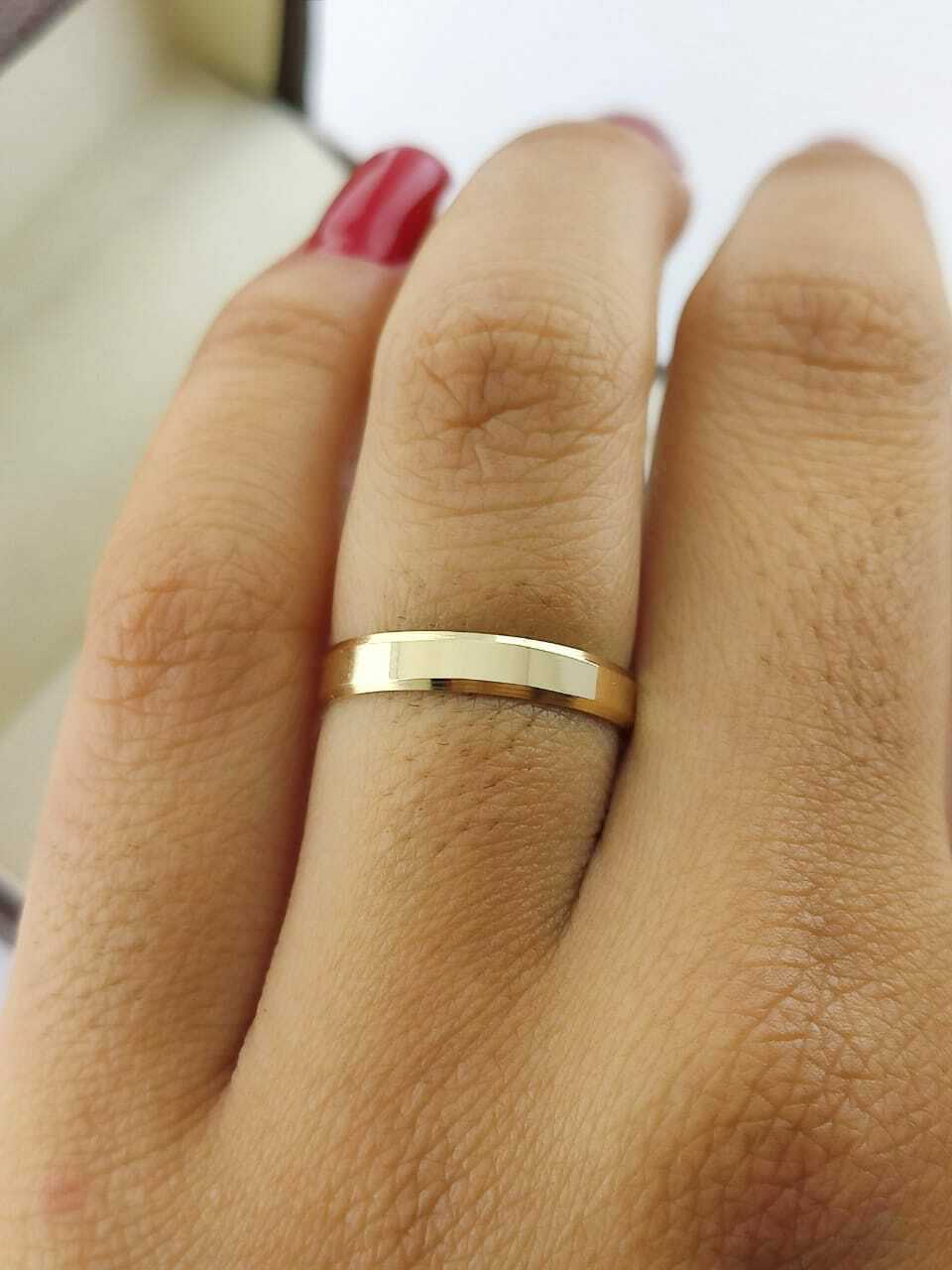 Alianças para noivado e casamento - Modelo 136