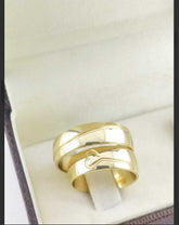 Alianças para noivado e casamento - Modelo 33