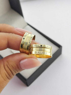 Alianças para noivado e casamento - Modelo 98