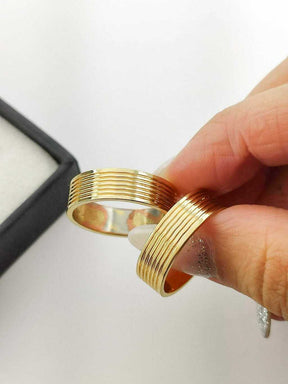 Alianças para noivado e casamento - Modelo 71