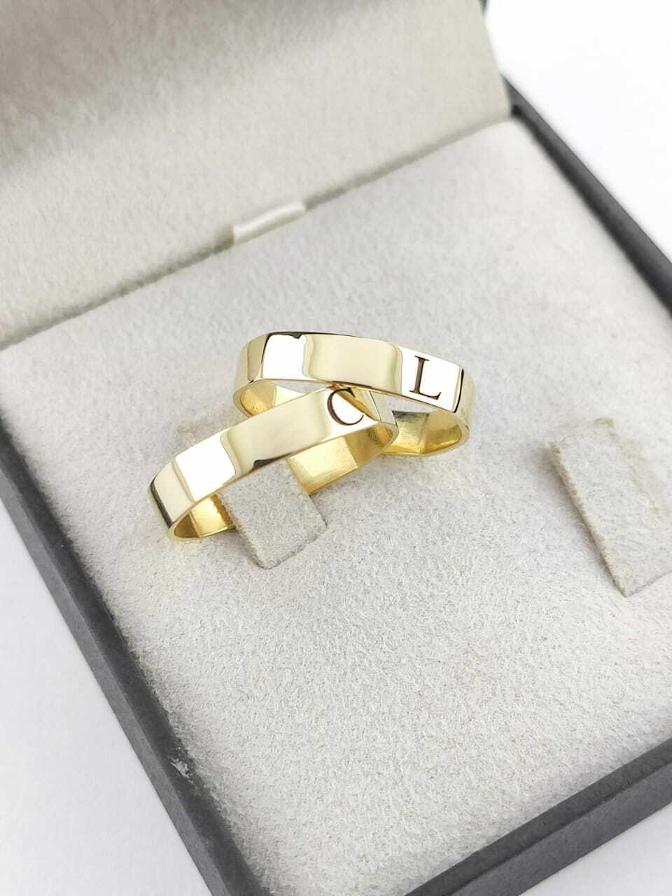 Alianças para noivado e casamento - Modelo 99