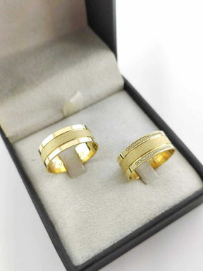 Alianças para noivado e casamento - Modelo 85