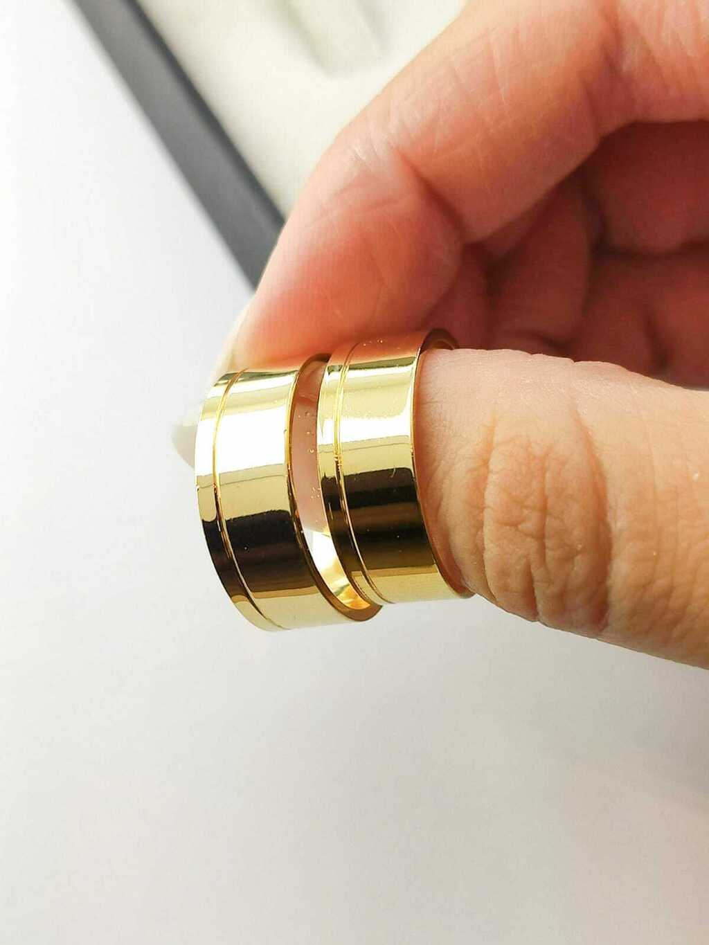 Alianças para noivado e casamento - Modelo 73