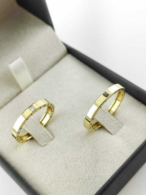 Alianças para noivado e casamento - Modelo 50